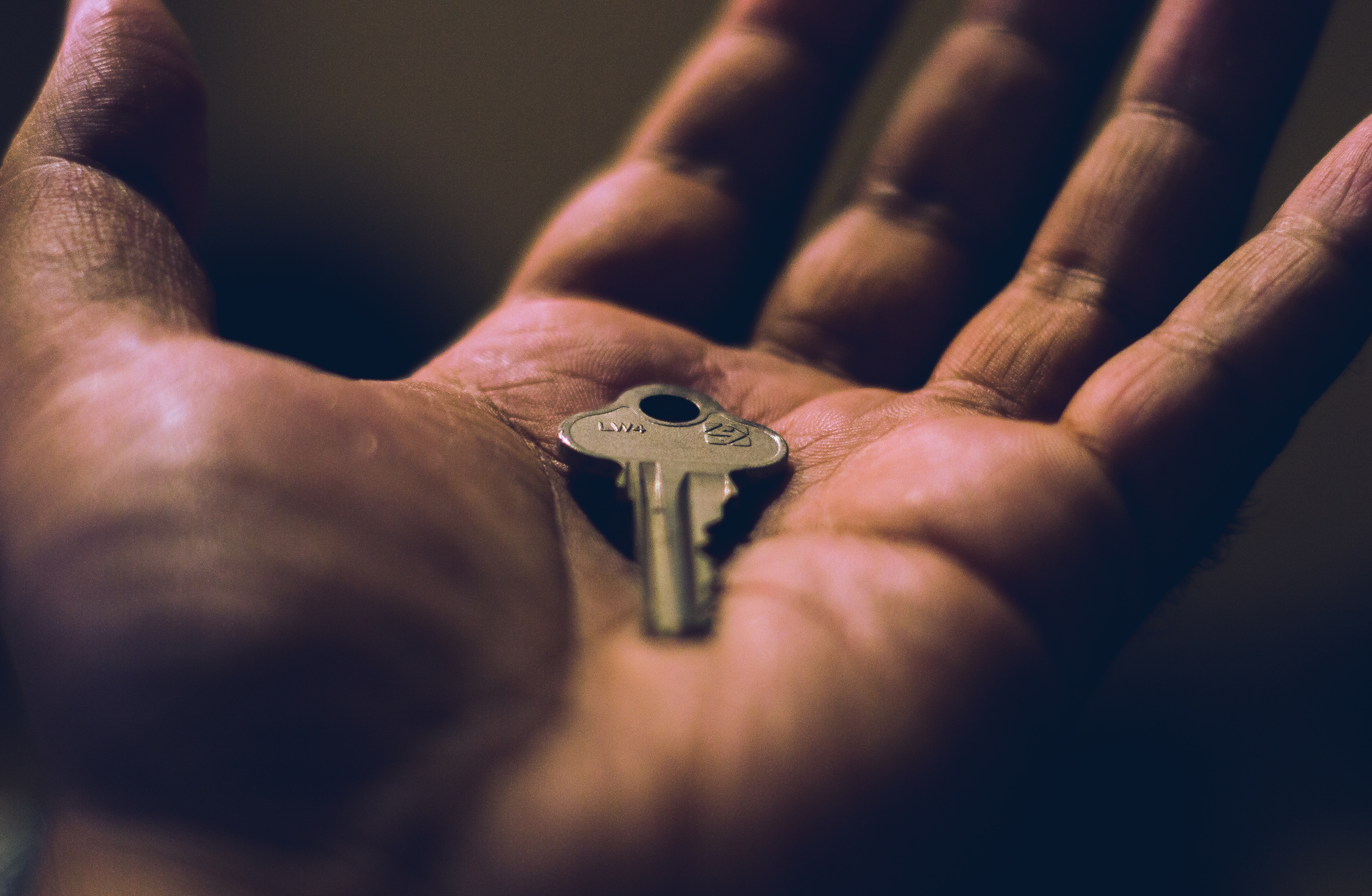 Person Holding Key